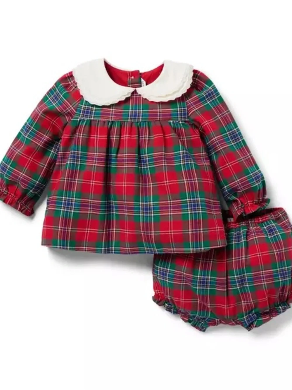 Janie and Jack The Tartan Plaid Holiday Matching Set 12-18 Months